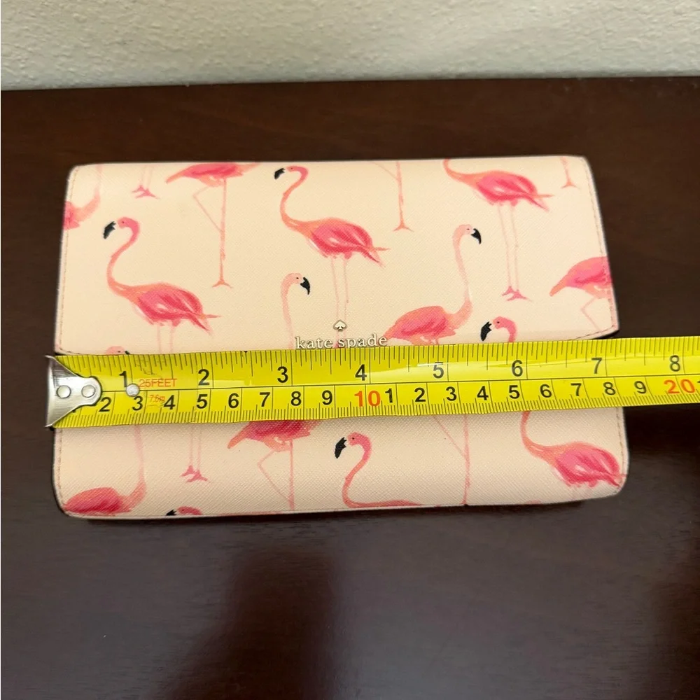 kate spade Pink and Hot Pink Flamingo Print Crossbody Bag - Picture 12 of 15